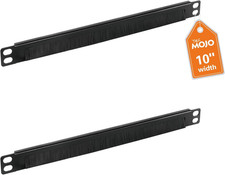 2 Pack 0.5U Cable Management Brush Panel for 10