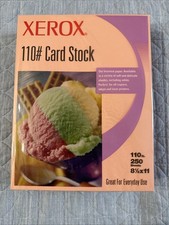 Xerox 110# Card Stock Salmon Copy Printer Paper 250 Sheets 8 1/2