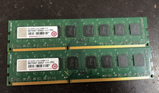 LOT of 2 TRANSCEND 8GB (2x4GB) DIMM CL9 DDR3-1333 PC3-10600U DESKTOP  RAM picture
