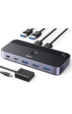 UGREEN USB 3.0 Switch 2 Computers Sharing USB C & A Devices, 4 Port USB Switcher picture