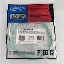 Tripp Lite N820-02M 6 ft. 40/100Gb Duplex MMF 50/125 LSZH Patch Cable picture