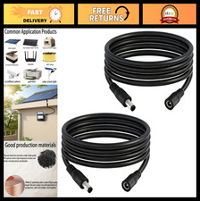 6.5FT 14AWG DC Power Extension Cable 5.5mm x 2.1mm Male to Female for CCTV, LED, picture