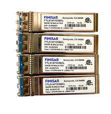 (Lot of 4) Finisar FTLX1471D3BCL 10G SFP+ LR 1310nm 10km Duplex Transceiver SFP picture