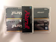 Kingston FURY Beast 32GB (2x16GB) DDR4-3200 CL16 DIMM XMP KF432C16BBK2/32 picture