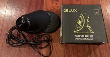 DELUX Wired Ergonomic Vertical Mouse Large RGB Ergonomic Computer Mouse M618Plus picture