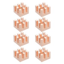 8 Pcs 8x8x6mm Copper Heatsink Heat Sink Cooler Radiator picture