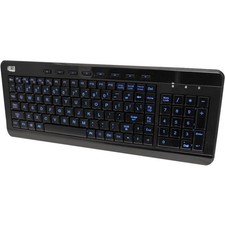 Adesso 3-Color Illuminated Compact Multimedia Keyboard picture