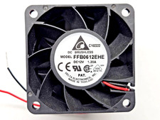 FFB0612EHE, FAN 12VDC 60mm Square x 38mm, 50.1CFM   2-wire  Qty-2pc picture