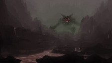 Landscape fantasy art lava giant creature Custom Gaming Mat Desk picture