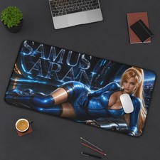 Samus Aran Gaming Mouse Pad, Extended XXL Desk Mat, Space Heroine Pad picture