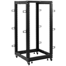 VIVO 25U Open Frame Adjustable Server Rack, 4 Post Mobile Data Holder picture