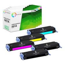 TCT 5PK 501A 502A Toner Set Q6470A Q6471A Q6472A Q6473A For HP LaserJet 3600 picture