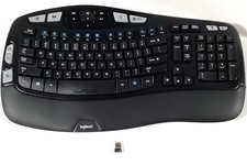 Logitech K350 Comfort Wave Wireless Keyboard with USB dongle tested Excellent picture