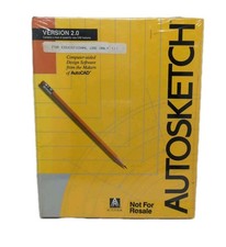 VTG AutoSketch Version 2.0  Precision Drawing Tool Autodesk IBM PC AT XT SEALED picture