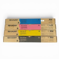 Genuine Sharp MX-27NT Toner Cartridge Full Set (B, C, M, Y) OEM Factory Sealed picture