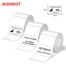 NIIMBOT B1/B1pro/B21 Thermal Self-adhesive Printer Labels Stickers 3 Rolls picture