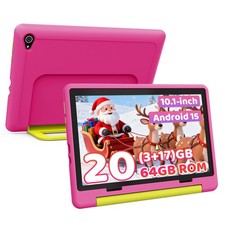 Urao Kids Tablet 10.1 inch Android 15 Tablets for kids 3-12 64GB with Shockproof picture