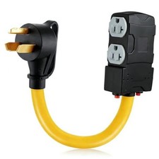 NEMA to 4X 5-20R/ 5-15R, Dryer Distribution Adapter, 1.8 FT 10-30P picture
