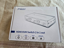 PWAY HDMI KVM S7206H Switch 2 in 1 out New in Box  USA picture