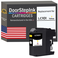 DoorStepInk Compatible Ink Cartridge For Brother LC101 Yellow-USA picture