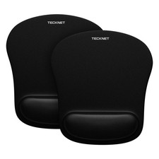 TECKNET 2 Pack Gaming Ergonomic Mouse Pad with Wrist Support Black picture