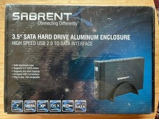 Sabrent 3.5” SATA Hard Drive EC-STUK External Enclosure USB 2.0 Connection picture