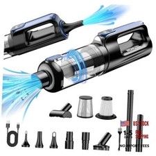 MONOZEL Car Vacuum Portable Cordless, 18000Pa 2 in 1 Vacuum Cleaner&Air Blue picture