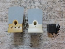 Pair of Harman/Kardon Beige 02320V Wired Multimedia Speakers, Nice Sound picture