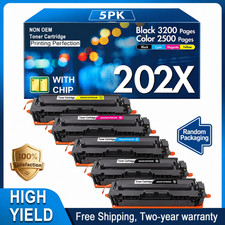202X CF500X 5PK High Yield Toner fit for M254dw M254dn M254nw M281fdw M280cdw picture
