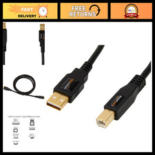 24-Pack High-Speed USB 2.0 Cables, USB-A to USB-B, 6ft Gold-Plated for Printers picture