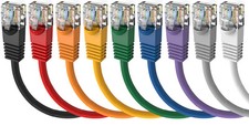 35 FOOT Cat6 Gigabit Pure Copper 24AWG Ethernet Patch Cable Molded Plug 9 Color picture