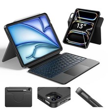HOU Rotatable Keyboard Case w/ Trackpad for iPad Air 13