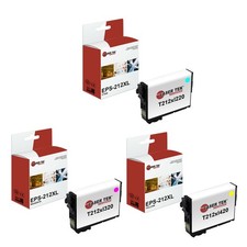 3Pk LTS 212XL CMY HY Compatible with Epson Workforce Wf-2830 Ink Cartridge picture