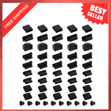 55 Pcs USB Port Covers Silicone Dust Plug Protectors for USB C USB A 3.5mm picture