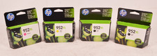 Lot of 4 Genuine HP 952XL Ink Cartridges 2 Black Magenta Yellow Expired Sealed picture