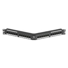 Panduit DPA24688TGY Punchdown Patch Panel Cat 6 Angled 24, Grey picture