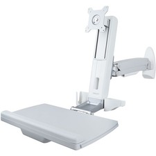 StarTech Wall Mount Workstation, Full Motion Sit Stand Desk w/ Height Adjustable picture