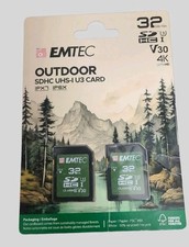 Emtec Outdoor 32GB SDHC IPX7/IP6X Outdoors and Trailcam Memory Card (2-Pack) picture