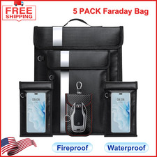 Faraday Bags For Phones Laptops Car Keys - Fireproof & Waterproof EMP Protection picture