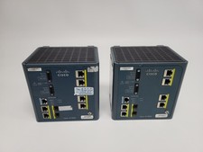Lot of 2 Cisco IE-3000-4TC Industrial 4-Port Switch 10/100, SFP, L2 picture