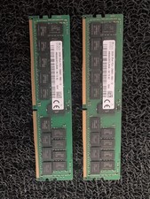 SY HYNIX 64GB 2x32GB 2Rx4 PC4-2666V-RB2-12 HMA84GR7CJR4N-VK T3 AC SERVER MEMORY  picture
