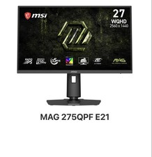 MSI MAG 275QPF E21 27in 2560 x 1440 QHD Gaming Monitor 210Hz AMD FreeSync picture