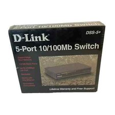 D-Link DSS-5+ 5-Port 10/100 Fast Ethernet Switch w Power Adapter Tested picture