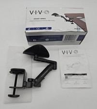 VIVO Black Universal Clamp-on Adjustable Ergonomic Arm and Wrist Rest Pad picture