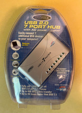 Dynex DX-UH227 USB 2.0-7 Port Hub w/a.c. power adapter New Factory Sealed picture