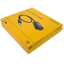Delock 62121 adapter 1 x USB 3.0 Type A to 1 x GbE LAN RJ-45 cable 50 cm + CD... picture