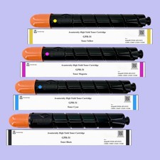 Compatible Canon GPR-31 GPR31 Toner, Set of CMYK / 2 Packs of Black picture