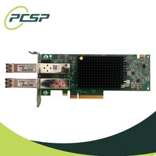 Dell Emulex LPe35002 32Gb/s SFP+ Ports PCIe Low Profile /w Transceivers 4VDY3 picture