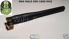1 x HIGH GAIN 2 - 3dBi 900 - 1800 MHz SMA male Right angle GSM GPRS Antenna USA picture