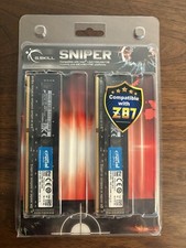 G.SKILL Sniper Series 8GB (2 x 4GB) desktop memory kit BRAND NEW SEALED RAM picture